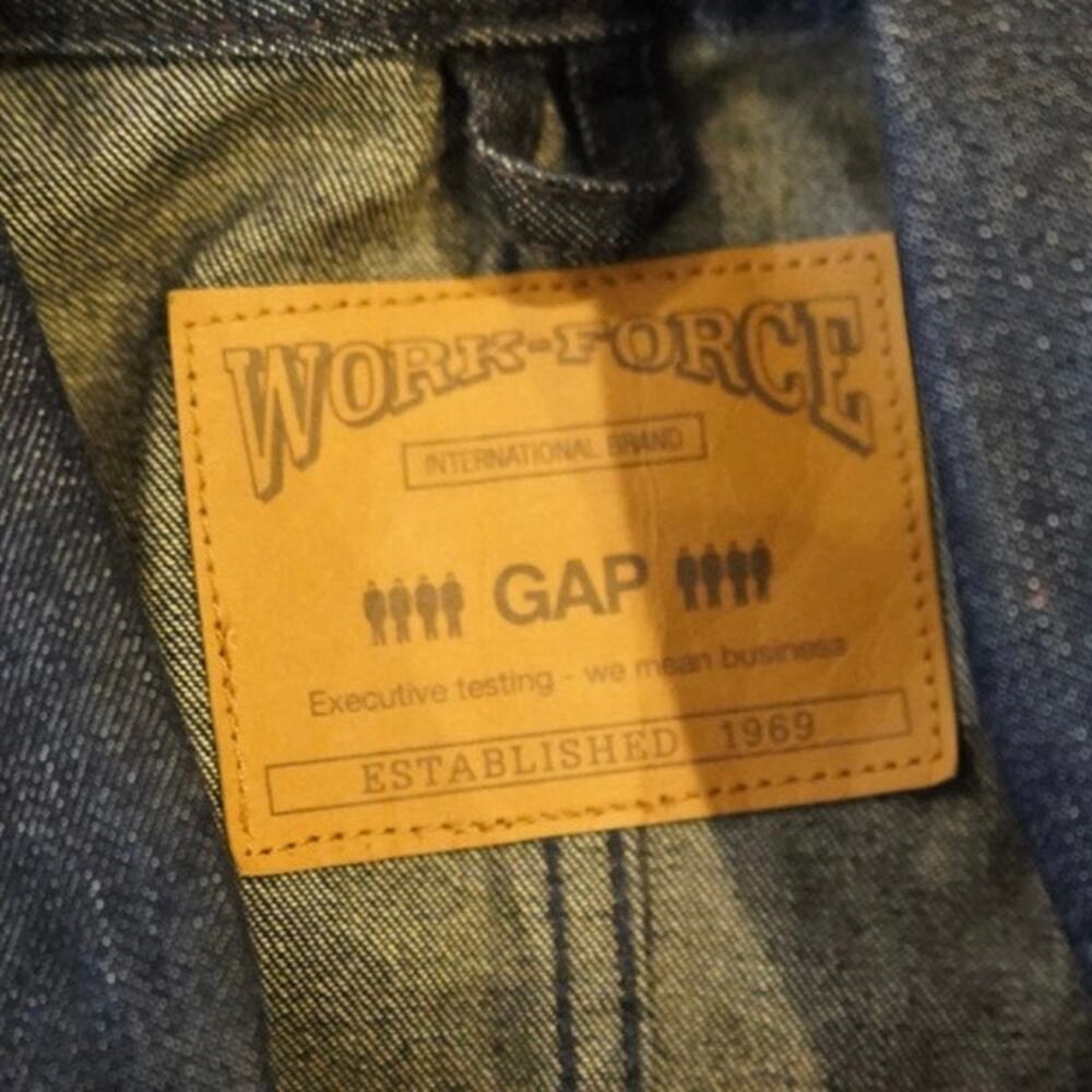 Gap Workforce Button Down Chore Denim Jacket Blue… - image 5
